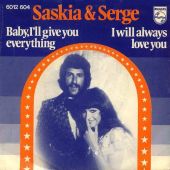 1976 : Baby, I'll give you everything
saskia & serge
single
philips : 6012 604